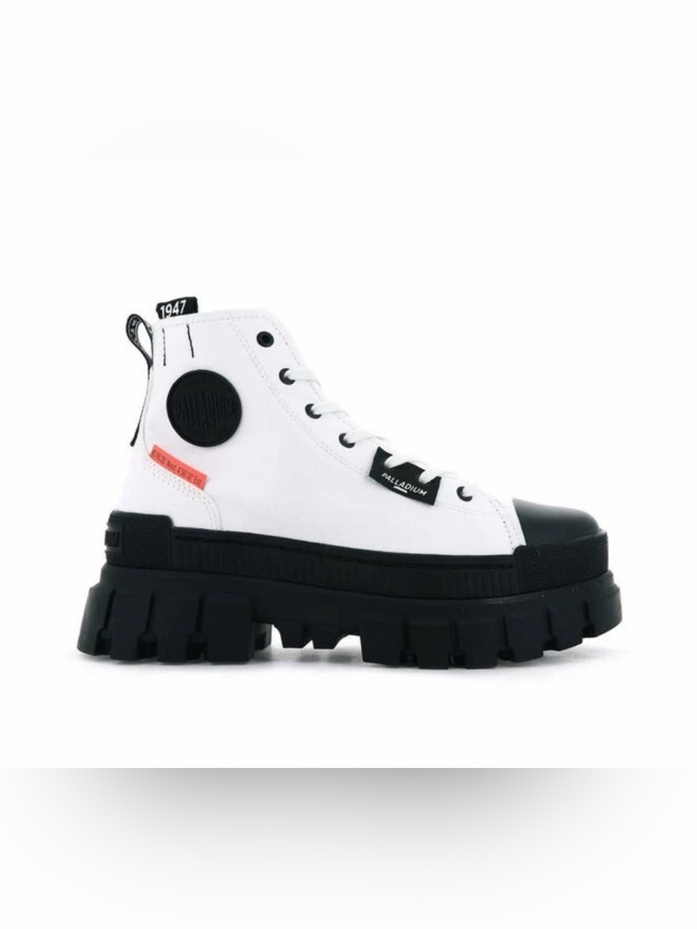 Palladium Women’s Revolt Hi TX Platform Boots Star White Size 9 NEW IN BOX